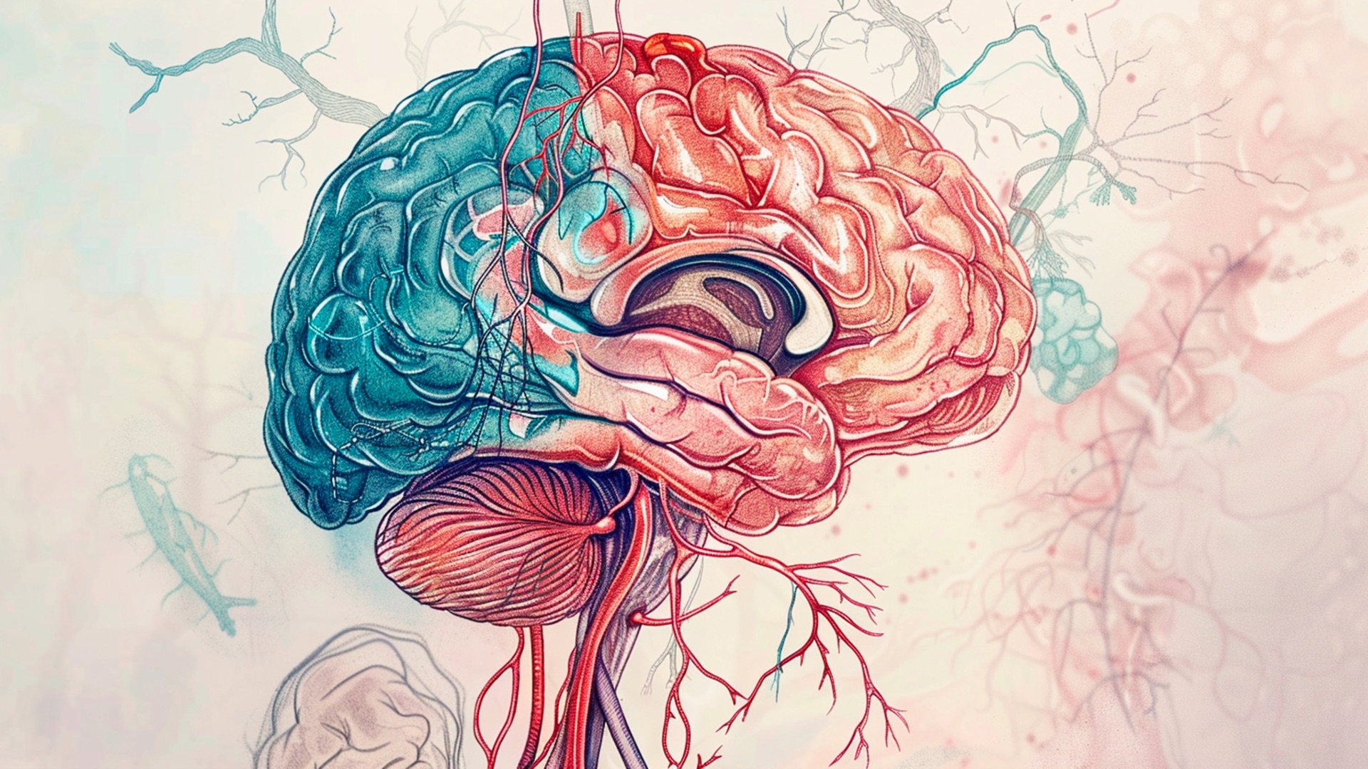 Nervous System Reset: How to Regulate and Restore Balance | Abi Beri - Somatic Therapy Ireland - Somatic Therapy Ireland Illustration of the brain and nervous system pathways showing regulation and reset of the nervous system – Abi Beri holistic therapist Ireland